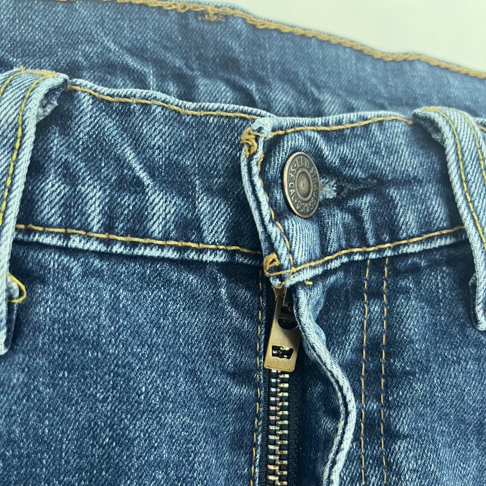 Levi Strauss Co. 505 Mens 36x29 Straight Leg‎ Ankle Jeans Blue Denim 5-Pocket - Picture 2 of 12